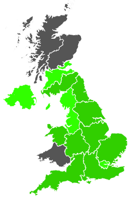 Click on a region for air pollution levels for 12/08/1989