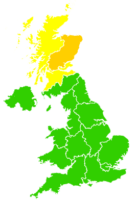 Click on a region for air pollution levels for 12/08/2004