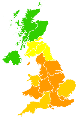 Click on a region for air pollution levels for 12/08/2026