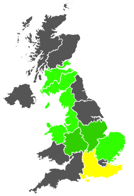 Click on a region for air pollution levels for 12/09/1986