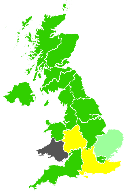 Click on a region for air pollution levels for 12/09/1991