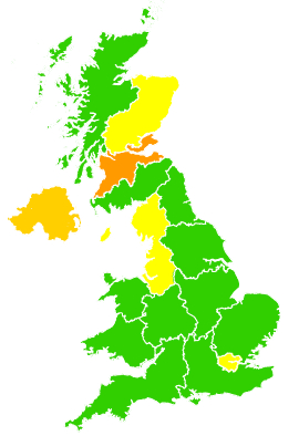 Click on a region for air pollution levels for 12/09/2014