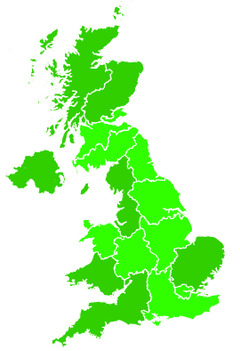 Click on a region for air pollution levels for 12/09/2024