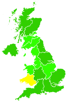 Click on a region for air pollution levels for 12/10/2015