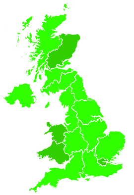 Click on a region for air pollution levels for 12/11/2012