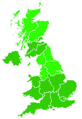 Click on a region for air pollution levels for 12/11/2018