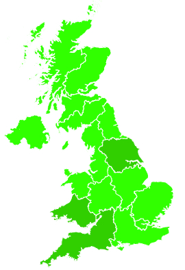 Click on a region for air pollution levels for 12/11/2023