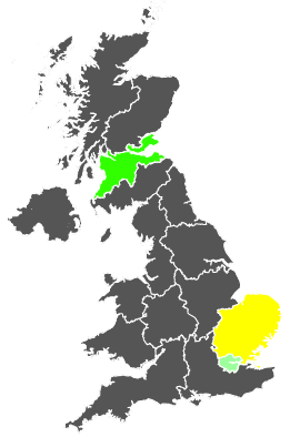 Click on a region for air pollution levels for 12/12/1977