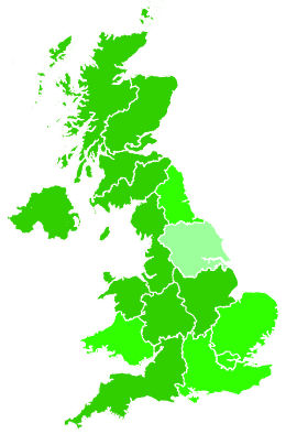 Click on a region for air pollution levels for 12/12/1992