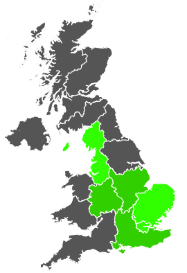 Click on a region for air pollution levels for 13/03/1986