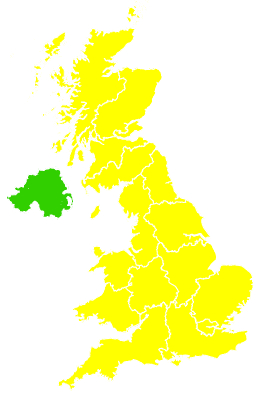 Click on a region for air pollution levels for 13/04/2009
