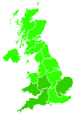 Click on a region for air pollution levels for 13/07/2015
