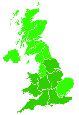 Click on a region for air pollution levels for 13/09/2023