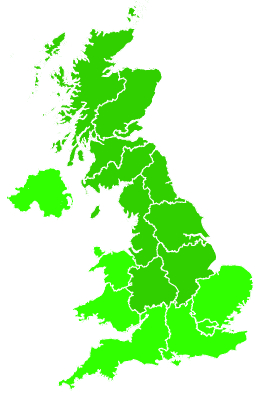 Click on a region for air pollution levels for 13/09/2026