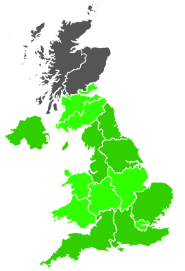 Click on a region for air pollution levels for 13/10/1993