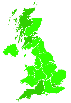 Click on a region for air pollution levels for 13/10/2012