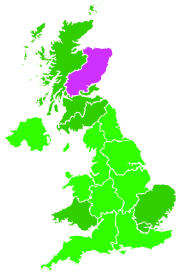 Click on a region for air pollution levels for 13/10/2021