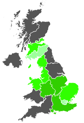 Click on a region for air pollution levels for 13/11/1986