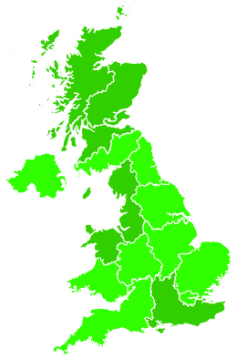 Click on a region for air pollution levels for 13/11/2021