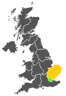 Click on a region for air pollution levels for 13/12/1977