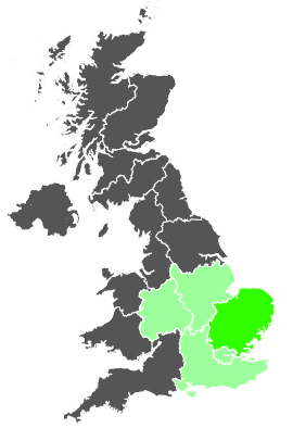 Click on a region for air pollution levels for 13/12/1984