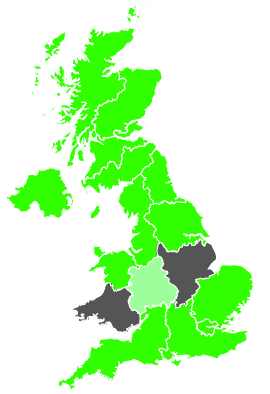 Click on a region for air pollution levels for 13/12/1987