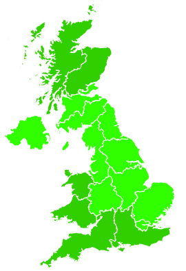 Click on a region for air pollution levels for 14/01/2021