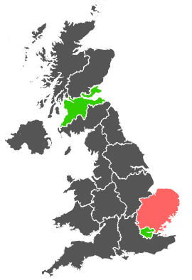 Click on a region for air pollution levels for 14/02/1978