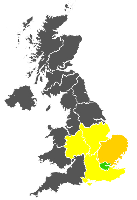 Click on a region for air pollution levels for 14/05/1984