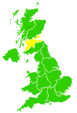 Click on a region for air pollution levels for 14/06/1998