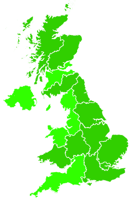 Click on a region for air pollution levels for 14/07/1998