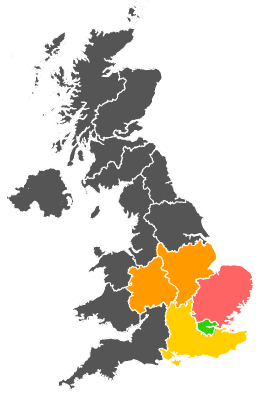 Click on a region for air pollution levels for 14/08/1984