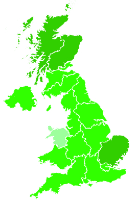 Click on a region for air pollution levels for 14/08/2019