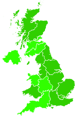 Click on a region for air pollution levels for 14/09/2021