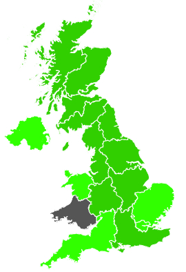 Click on a region for air pollution levels for 14/10/1988