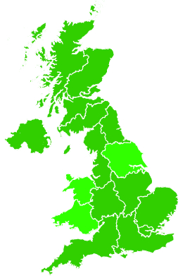 Click on a region for air pollution levels for 14/10/2007
