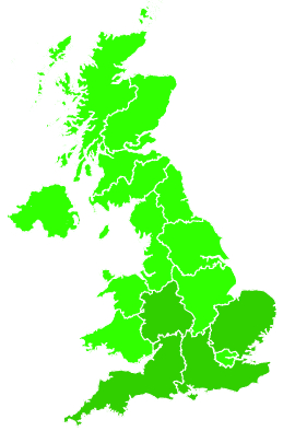 Click on a region for air pollution levels for 14/10/2011