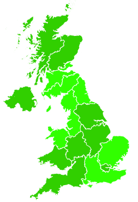 Click on a region for air pollution levels for 14/12/2016