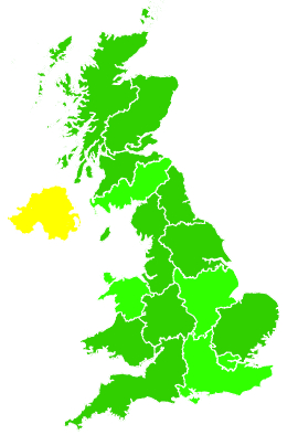 Click on a region for air pollution levels for 14/12/2022