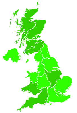 Click on a region for air pollution levels for 14/12/2023