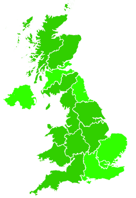 Click on a region for air pollution levels for 14/12/2024