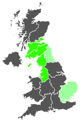 Click on a region for air pollution levels for 15/01/1987