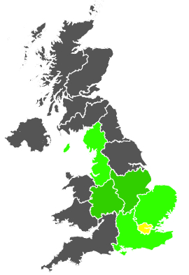 Click on a region for air pollution levels for 15/03/1986