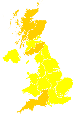 Click on a region for air pollution levels for 15/05/2019