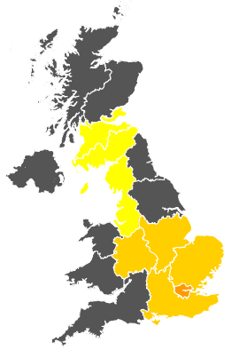 Click on a region for air pollution levels for 15/06/1986