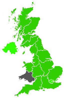 Click on a region for air pollution levels for 15/06/1991
