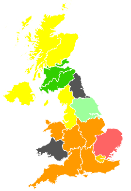 Click on a region for air pollution levels for 15/07/1990