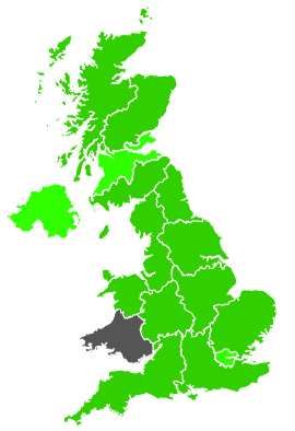 Click on a region for air pollution levels for 15/07/1991