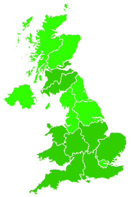 Click on a region for air pollution levels for 15/07/2021