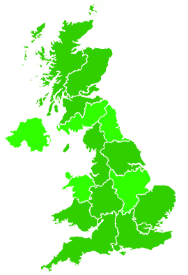 Click on a region for air pollution levels for 15/07/2023